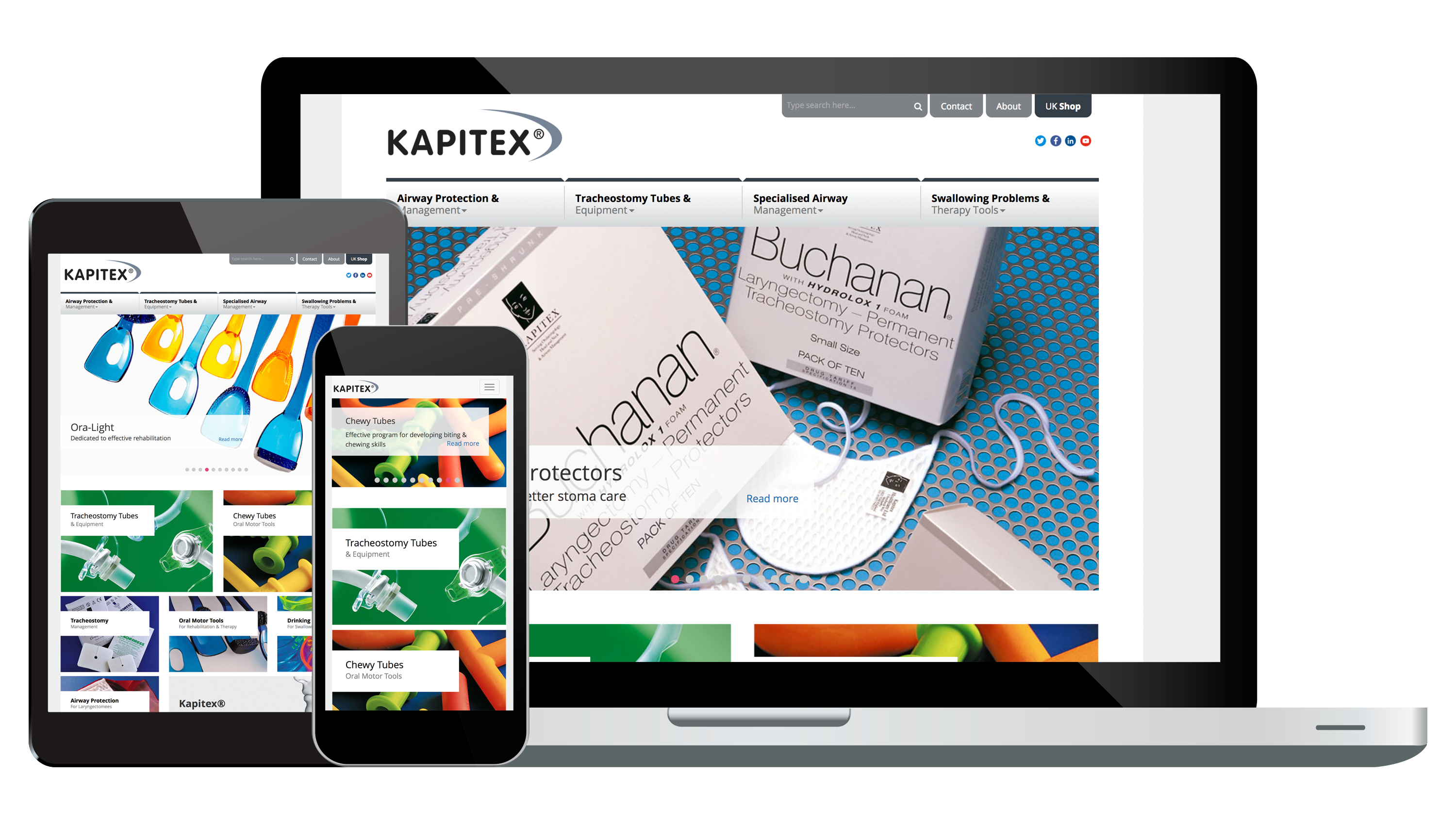 Overhaul to the Kapitex Healthcare Limited website.